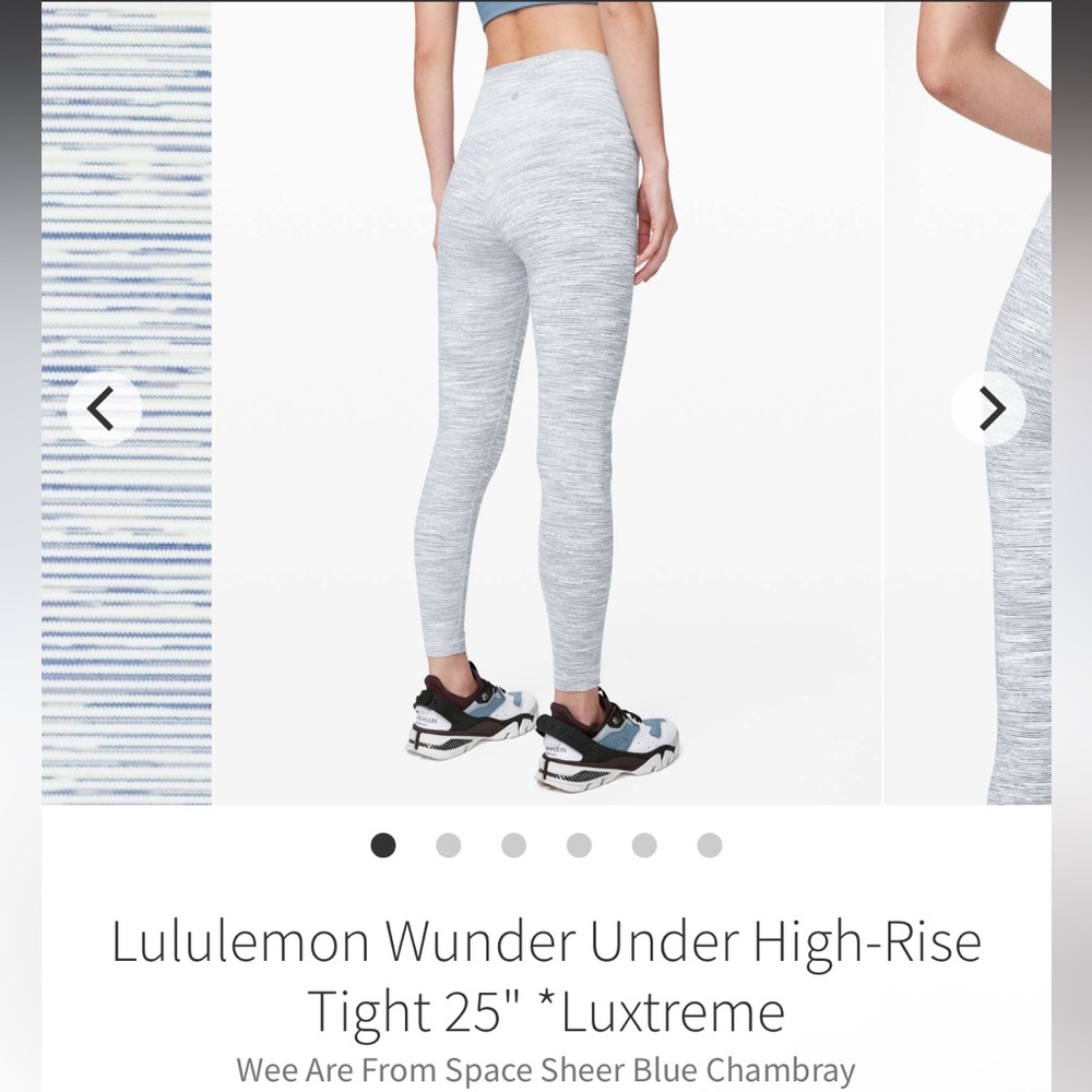 Lululemon Wunder Under High Rise Tight 28" size 8
